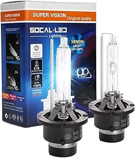 SOCAL-LED 2x D4S D4R HID Lâmpadas 35W AC OEM Xenon Farol Substituição Direta 4300K ​​OEM Branco