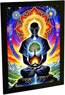 Quadro Meditação Árvore Energia Espiritual Zen Sala Quarto Escritório Decoração Poster
