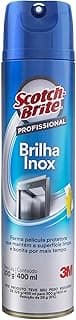 Spray Scotch-Brite 3M Brilha Inox 400ml para limpeza profissional