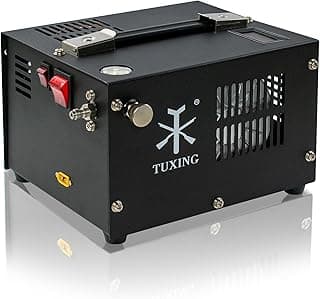 Compressor de ar TUXING preto, 4500Psi 30Mpa, sem óleo/água, 12V DC ou 220V AC