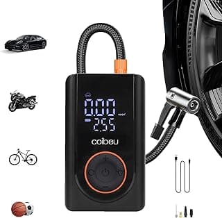 Compressor de ar portátil Coibeu com display digital para carros, motos, bicicletas e bolas