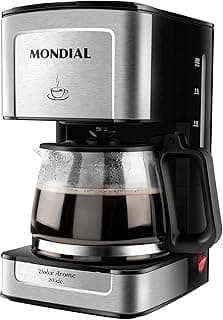 Cafeteira elétrica Mondial Dolce Arome 20x preto e aço inoxidável