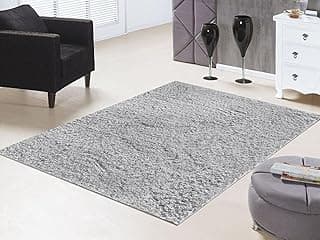 Tapete Polipropileno Silky Light Prata 150x200