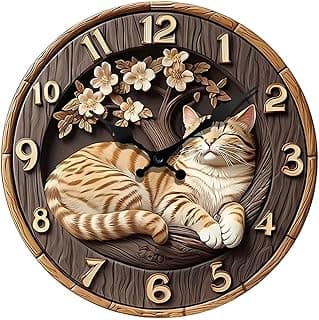 Relógio de parede silencioso, alimentado por bateria, decorativo, ideal para quarto infantil, escritório, sala de jantar e decoração de interiores, 30x30x0.5cm