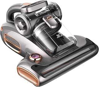 Aspirador de pó profissional T600 JIGOO com luz UV, ângulo frontal, preto e prata