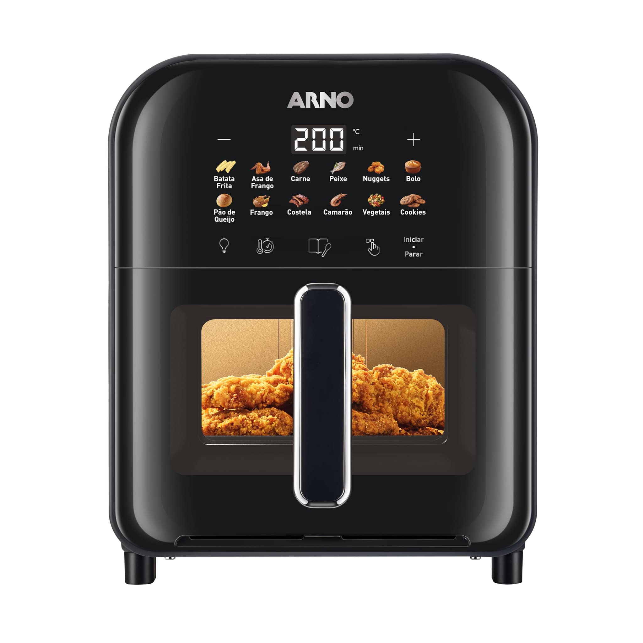 Fritadeira sem Óleo Air Fryer Arno Easy Fry Turbo AFI6 Tecnologia Direct Heat 6L Preto 220V