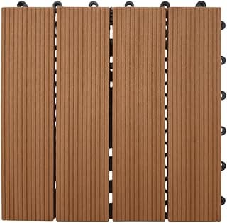 Painéis de deck plástico marrom para jardim, piscina e banheiro