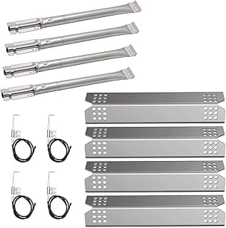 Conjunto de peças de reposição para churrasqueira Kitchenaid com eletrodos de ignição, placas térmicas e queimadores de grelha