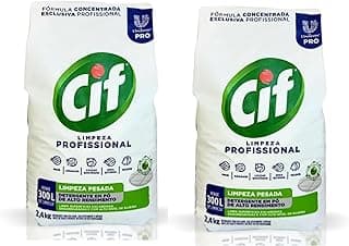 kit 2 sacos de detergente em pó CIF Professional 2,4 kg cada