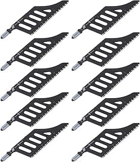 Naroote Kits de Lâminas Multiferramentas de 10 Peças, Lâminas Irregulares de Corte de Canto de 90 Graus, de Serra de Ferramentas Oscilantes para Circulares de Metal, Madeira, Plástico e Carpintaria,
