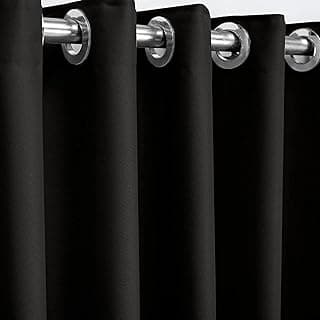 Cortina blackout preta 3,00M x 2,50M para sala e quarto, corta luz, Admirare