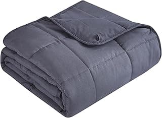 Topcee Cobertor pesado (9 kg 152 x 203 cm tamanho Queen) Cobertor pesado respirável refrescante material de microfibra com contas de vidro cobertor grande para adultos todas as estações verão outono
