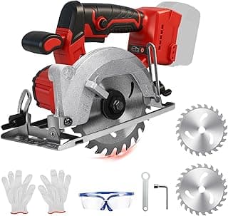 Serra circular 5-1/2 para bateria Milwaukee M18 18V (sem bateria), kit de serra redonda sem escova sem fio com bisel de corte de 0-45°, 6200 RPM, ideal para madeira e plástico PVC