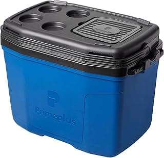 Caixa Térmica 45 Latas Max 360 32L Primeplas Isolamento Térmico 360 | Conservação 24h com Gelo - Azul