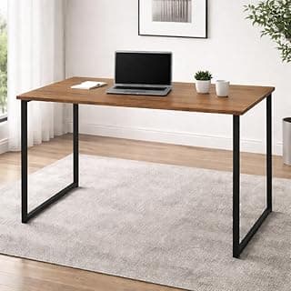 Escrivaninha Industrial Mesa Para Escritório Home Office 90 cm (Marrom)