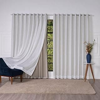 Cortina Luxo Voil Flamê em Linho com Fundo Blackout 6,00 x 2,30 Branco