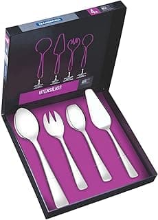 Kit de utensílios de cozinha Tramontina em aço inoxidável com 4 peças