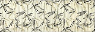 Tapete antiderrapante com padrão de bambu Kapazi, 43cm x 130cm, fundo claro com textura de bambu em relevo.