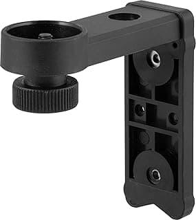 Suporte para nível a laser Vonder preto, montagem articulada, mecanismo de ajuste, parafusos de fixação