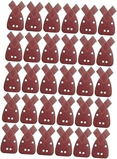 30 Peças de Lixa de Mouse para Discos Triangulares, Peças de Reposição para Lixadeira, 120 Grãos, Tamanho real