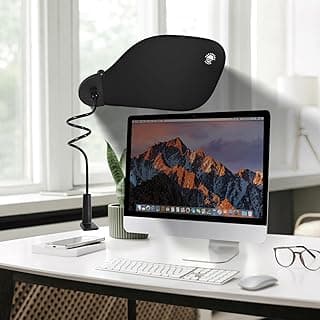 2 peças ajustáveis de escritório e persiana de mesa – bloqueador de luz de mesa flexível para privacidade, redução de brilho e conforto – Acessórios essenciais de escritório