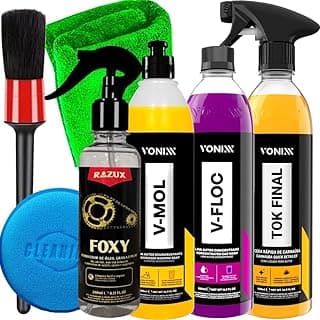 Kit lavagem moto Vonixx com sprays e limpador de corrente