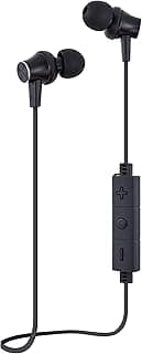 Fone de ouvido sem fio i2GO Sound Pro preto com controle remoto.