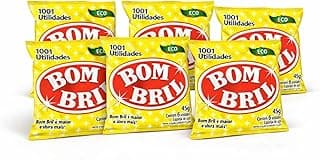 Kit com seis esponjas de aço Bombril, 45g cada, para limpeza pesada