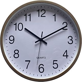 Relógio Decorativo de Parede Clássico Madeira 25cm – Design Elegante e Fácil Leitura