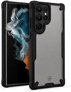 Gshield Capa Case Anti-impacto Rugged Shield com Lateral Antiderrapante para Samsung (Transparente, Galaxy S22 Ultra)