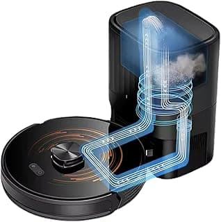 Robô aspirador Abir K30 com base autolimpante, sucção laser LiDAR e mapeamento multi-pisos