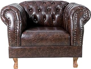 Poltrona Chesterfield Duque Capitoné - Marrom