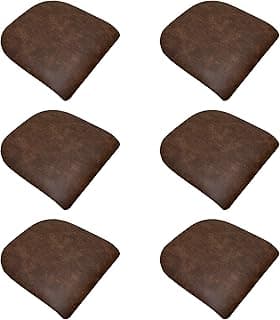 Kit de assentos acolchoados marrom com espuma, kit com 6 unidades