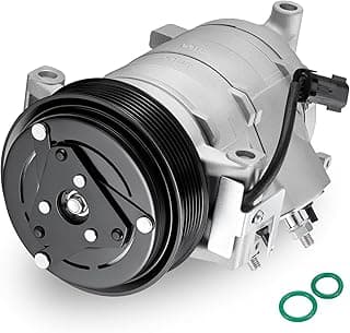 Compressor de ar condicionado para Jeep Grand Cherokee 2007-2010, 3.0L V6 Diesel, com embreagem, prata e preto.
