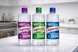 Kit 3 Removedor Suprema 6 em 1 1L Tradicional, Floral ou Verbena Removedor Multiuso para Limpeza Pesada Remove Gordura, Cola, Manchas e Sujeira Difícil
