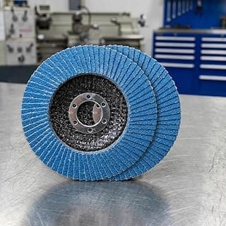 2 peças de roda de polimento de metal de disco de areia azul, moedor de discos de polimento abrasivo, remoção de soldas em superfícies complexas