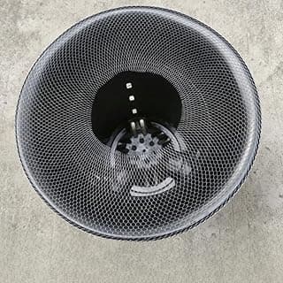 Capa de vaso de plantas de malha preta para orquídeas