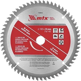Mtx Disco De Serra Circular De Widea Para Aluminio 185 Mm 7 1/4