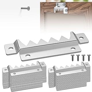Kit de 30 cabides de retrato com dente de serra para quadros pesados