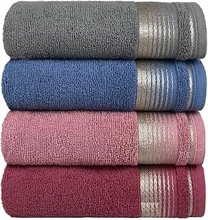 Kit 4 Toalhas de Banho Banhão Grossa Luxo Gigante Berlim 75x150cm (CORES 1)