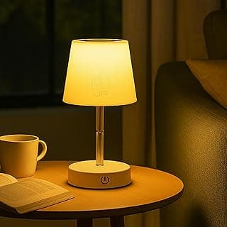 Abajur de mesa LED recarregável touch com 3 níveis de luz, JP Varejo Online
