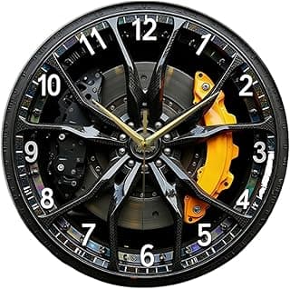 Relógio de parede decorativo em acrílico com grandes números arábicos, silencioso e silencioso, ideal para quarto infantil, café, bar, sala de estar e