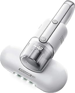 Aspirador de pó portátil WAP MITE CLEANER UV, branco, com filtro transparente e luzes UV