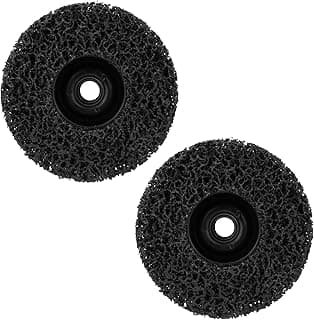 2 peças 0513041 disco de substituição de removedor de tinta de 11,5 cm, disco de fibra fiada para remoção de tinta para lixadeira de palma rotativa, durável e fácil de substituir (preto)