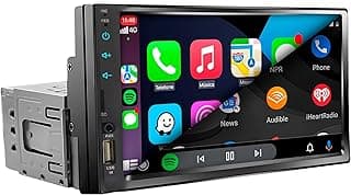 MULTIMÍDIA MP5, 1 DIN TELA DE 7" FULL TOUCH, FM, USB, SD CARD, AUXILIAR, BLUETOOTH, ESPELHA ANDROID E IOS, CARPLAY E ANDROID AUTO VIA FIO