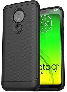 ENCASED Capa para celular Moto G7 Power (Thin Armor) Slim Fit Flexível para Motorola G7 Power - Preta