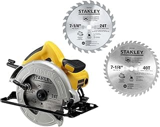 STANLEY Serra Circular 7-1/4 pol. 1600W 220V com 2 Discos SC16D2