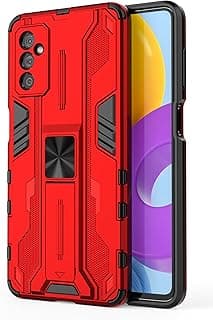 SORAKA Capa para Samsung Galaxy M52 5G com suporte Capa de proteção resistente para Samsung Galaxy M52 5G Capa com placa de metal para suporte magnético para carro Capa Silm Fit