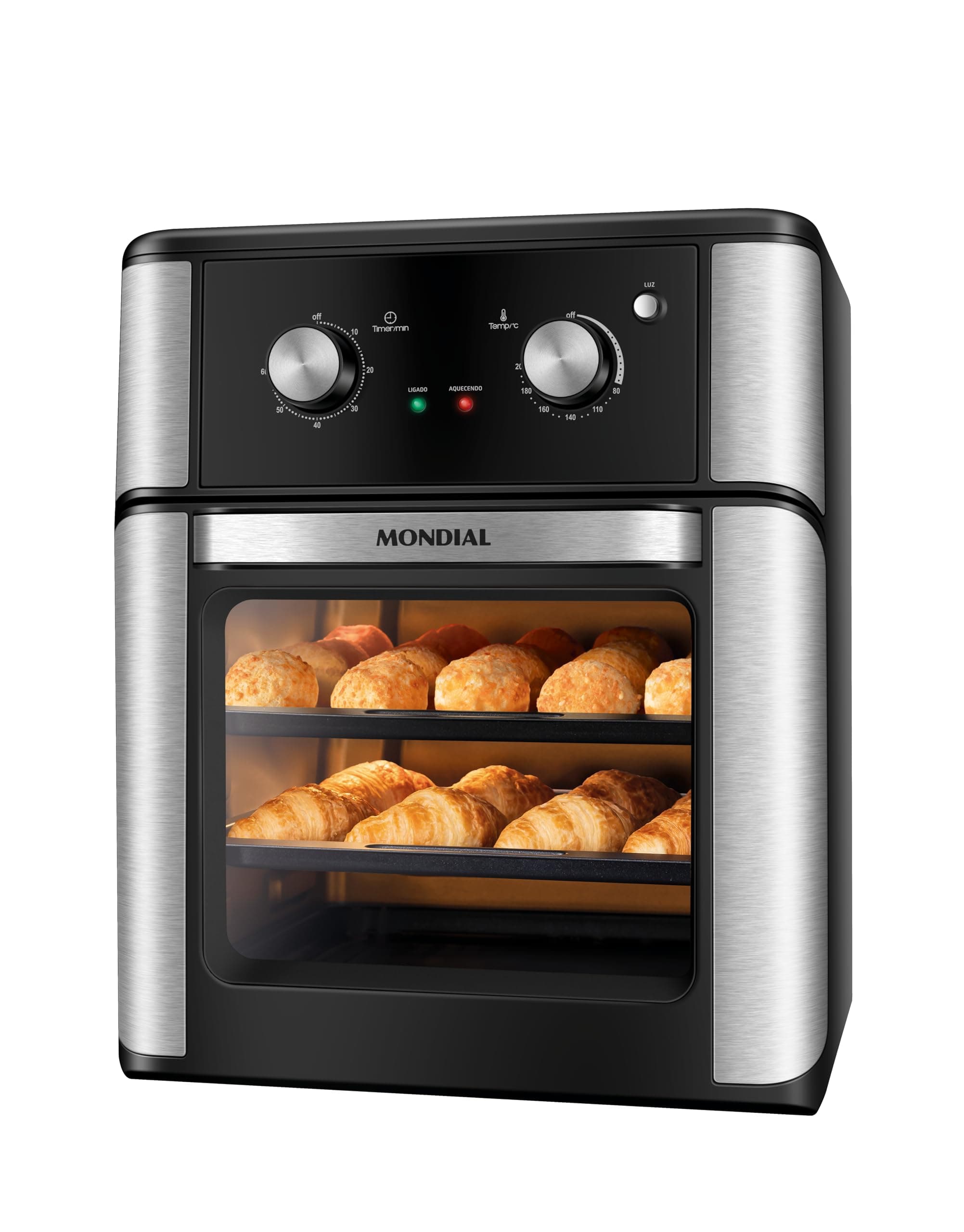 MONDIAL Fritadeira Air Fryer Forno Oven Analógica 12L, Preto, 2000W, 110V - AFON-12L-AB
