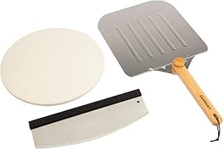 Cuisinart Jogo Deluxe para Pizza 3 Peças - CPS-515 com disco, espátula e faca de pizza em fundo branco